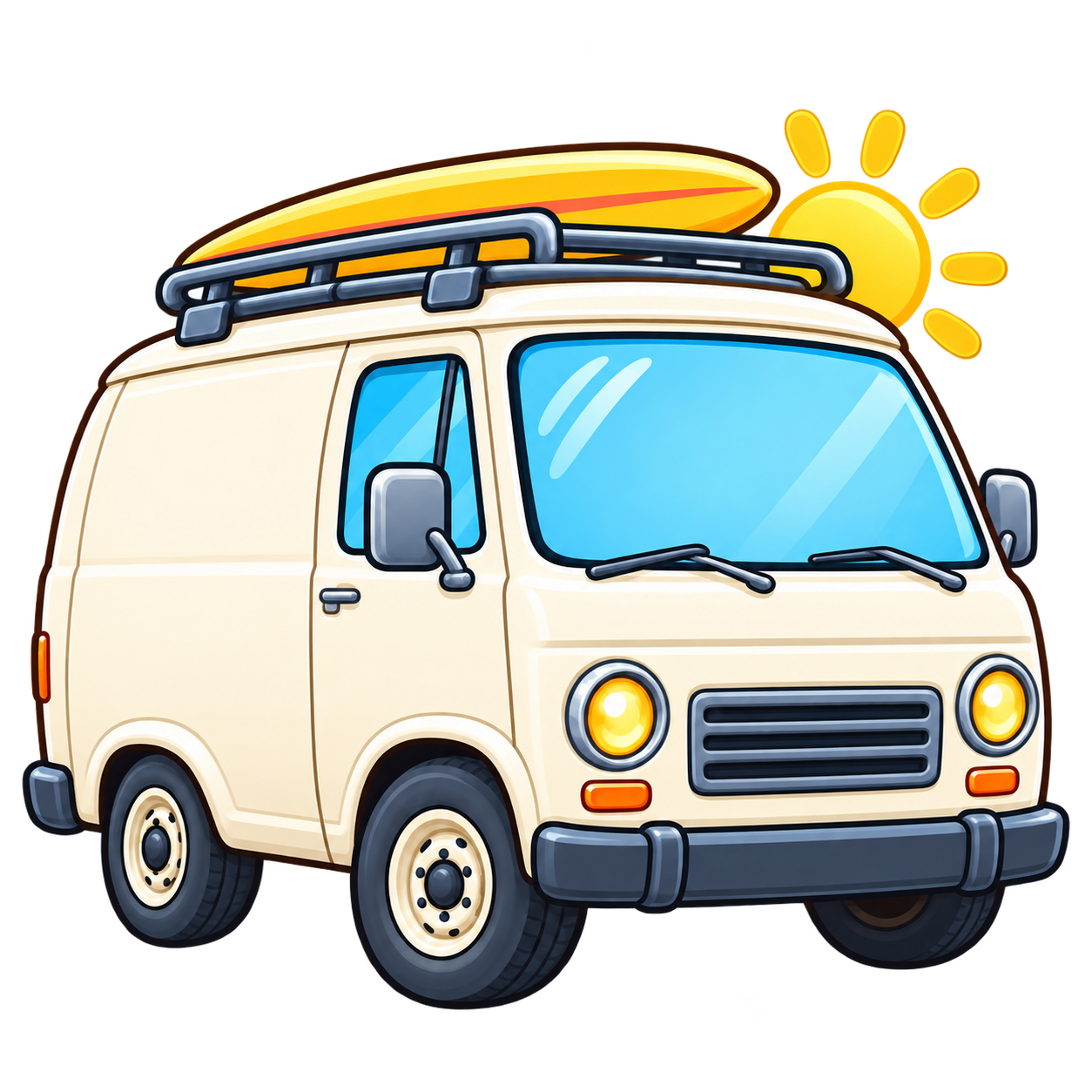 Cute van logo